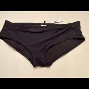 NWT black bikini bottom